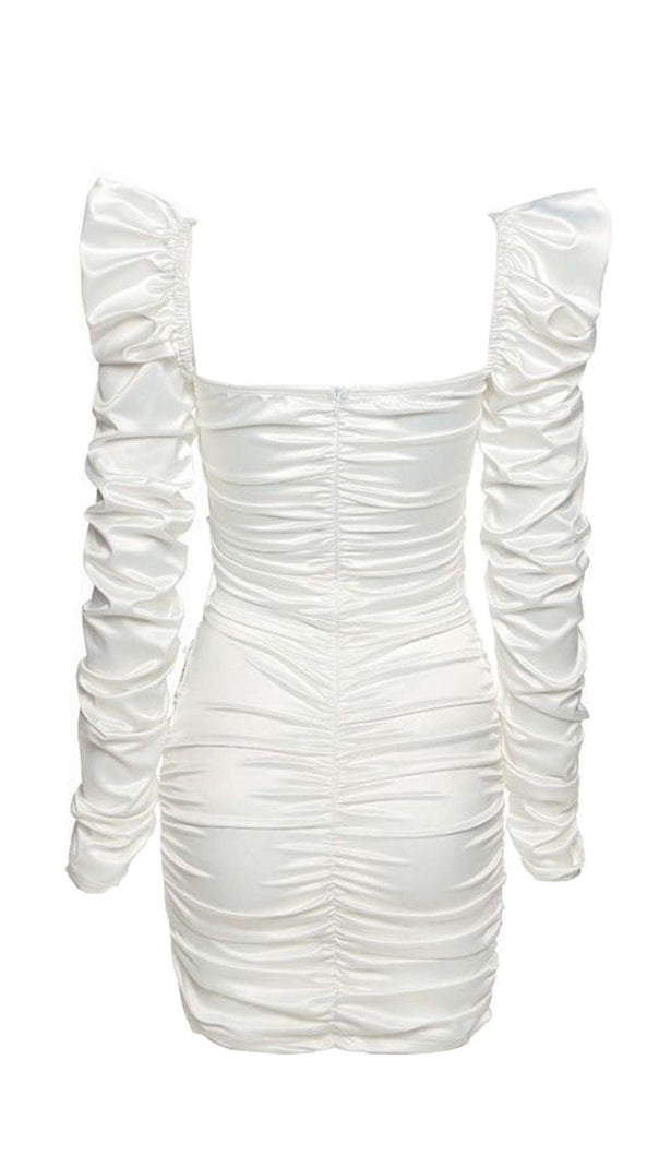 AIIZIE WHITE CUT OUT STAIN DRESS - product image