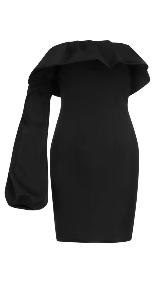 AIIZIE ONE SLEEVE SLIM DRESS - product image