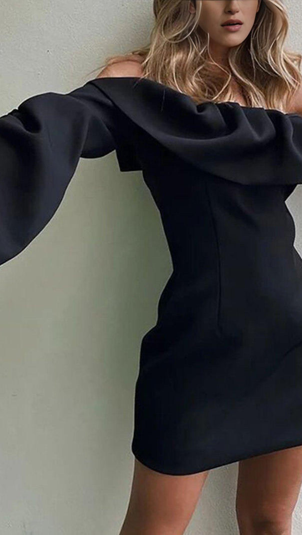 AIIZIE ONE SLEEVE SLIM DRESS - product image