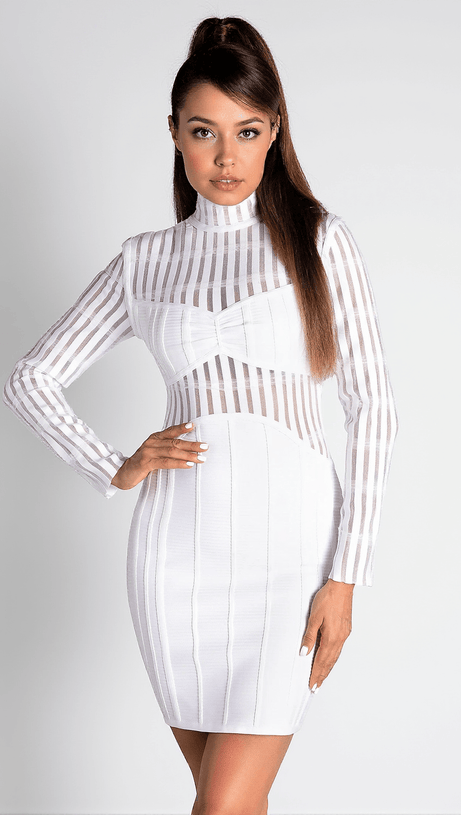 NITYA MESH BANDAGE MINI DRESS