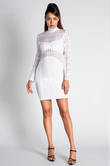 Nitya Mesh Bandage Mini Dress