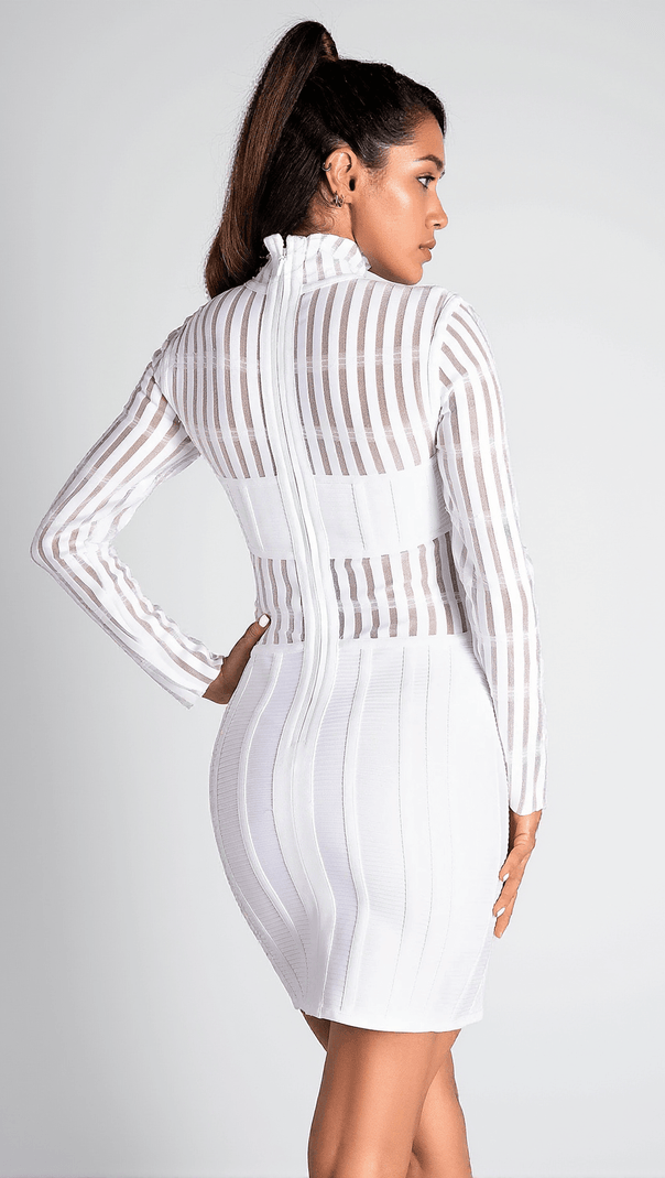 AIIZIE NITYA MESH BANDAGE MINI DRESS - product image