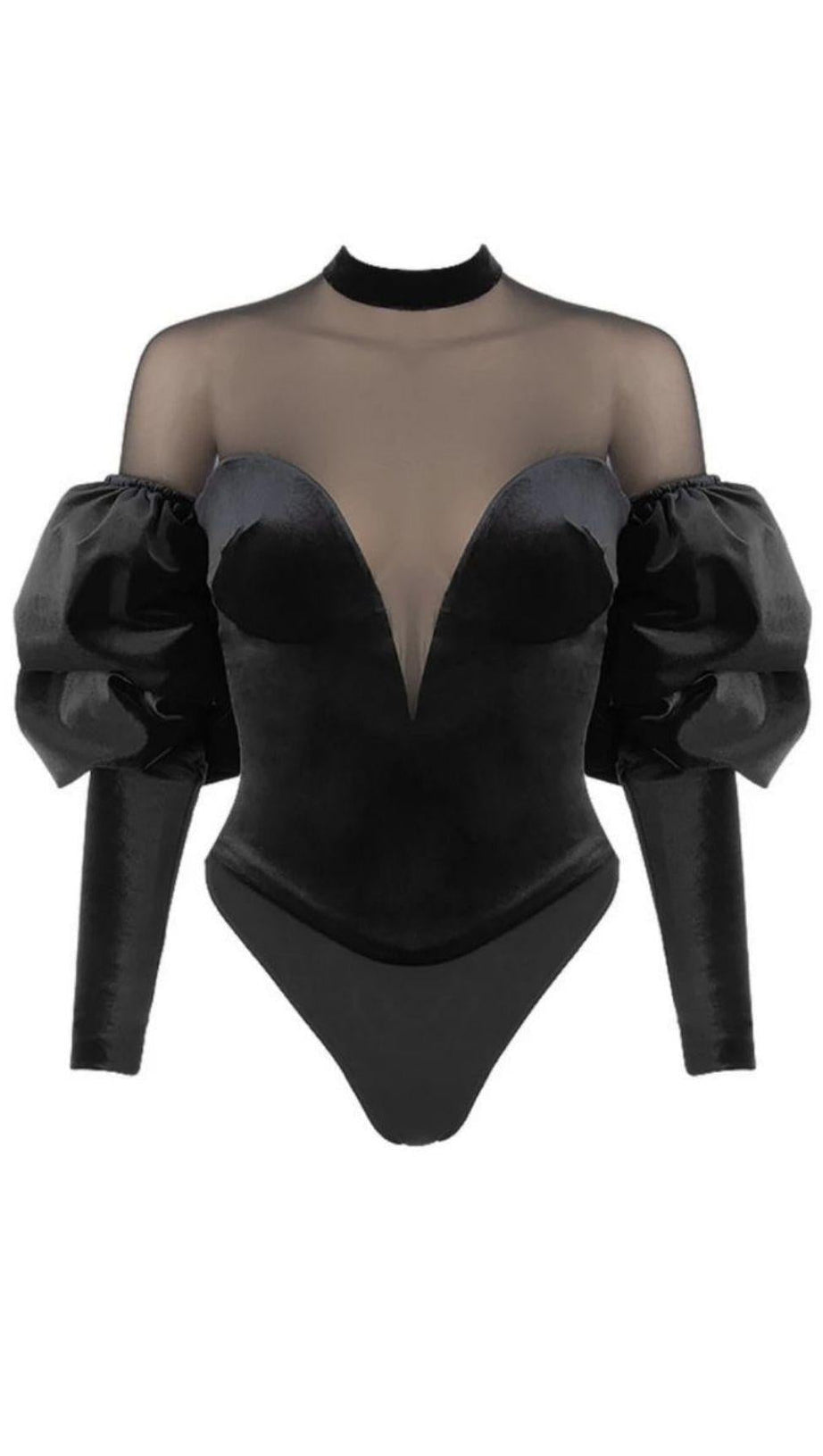 OLIVE BLACK BODYSUIT