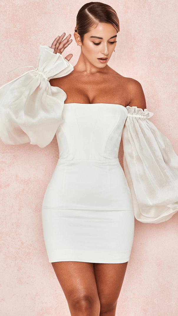 AIIZIE IVORY STRAPLESS TUBE DRESS - product image
