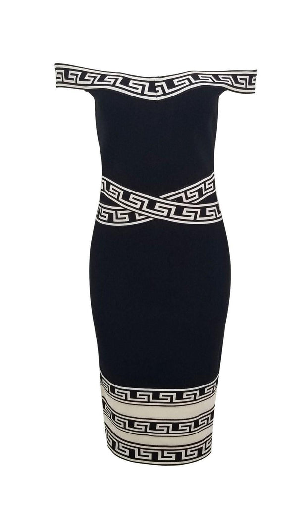 AIIZIE OFF SHOULDER BANDAGE DRESS - product image