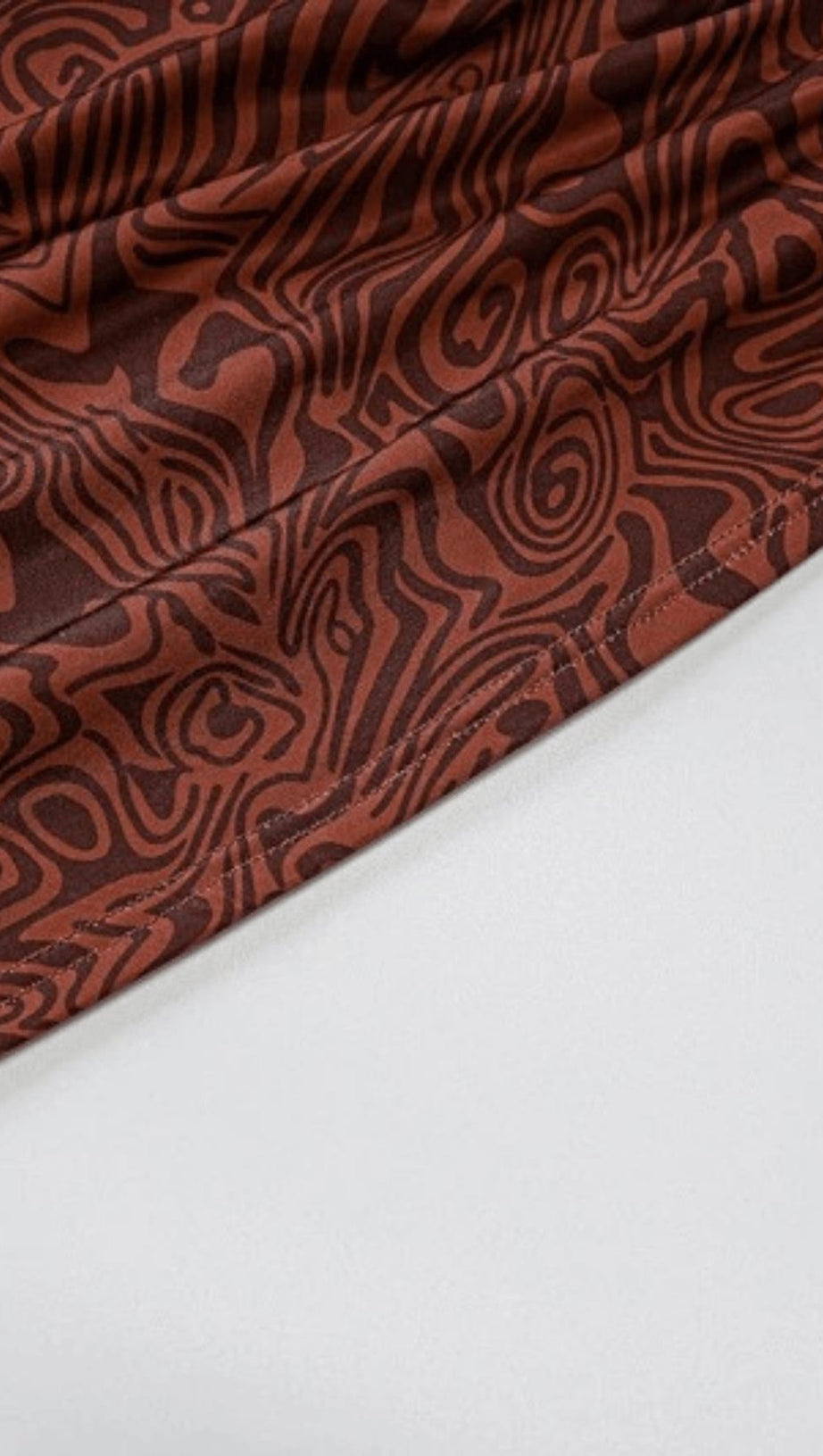 OBLIQUE SHOULDER MESH HOLLOW SKIRT