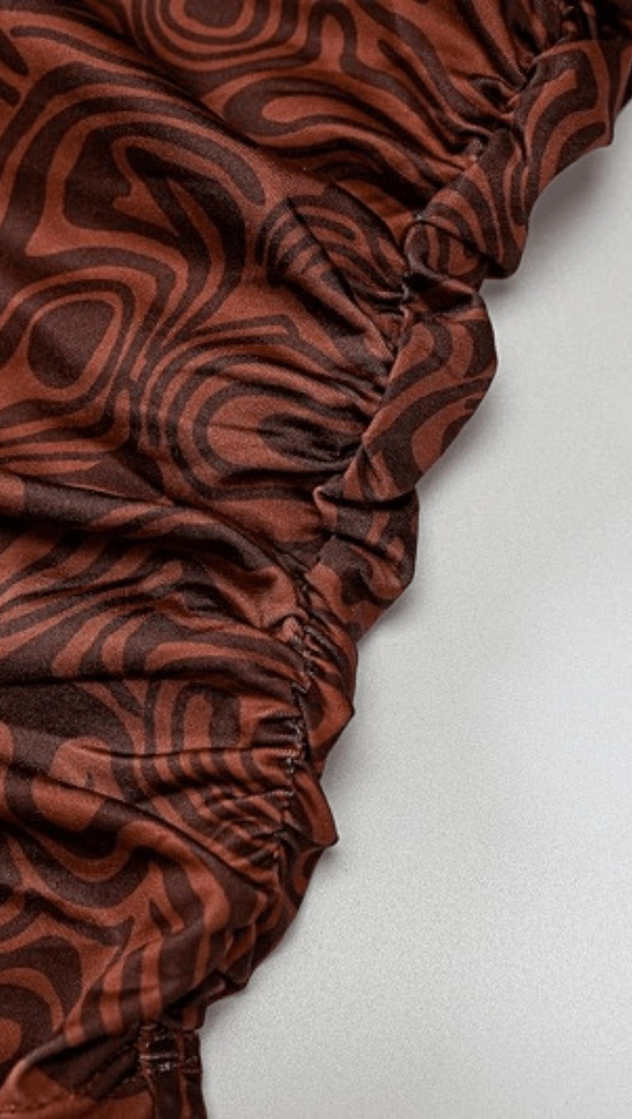 OBLIQUE SHOULDER MESH HOLLOW SKIRT