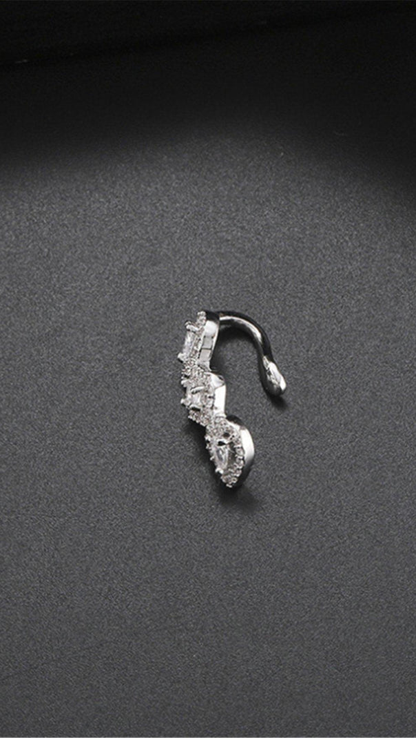 AIIZIE NON-PIERCER GEOMETRIC ZIRCON EAR CLIPS - product image