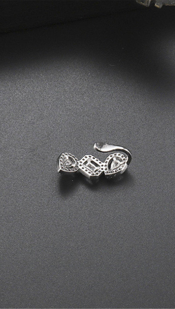 AIIZIE NON-PIERCER GEOMETRIC ZIRCON EAR CLIPS - product image