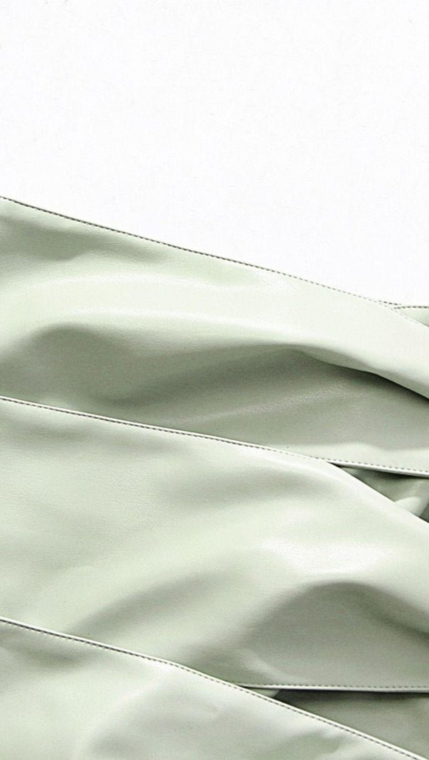 AIIZIE NAVEL CROP LEATHER SUIT - product image