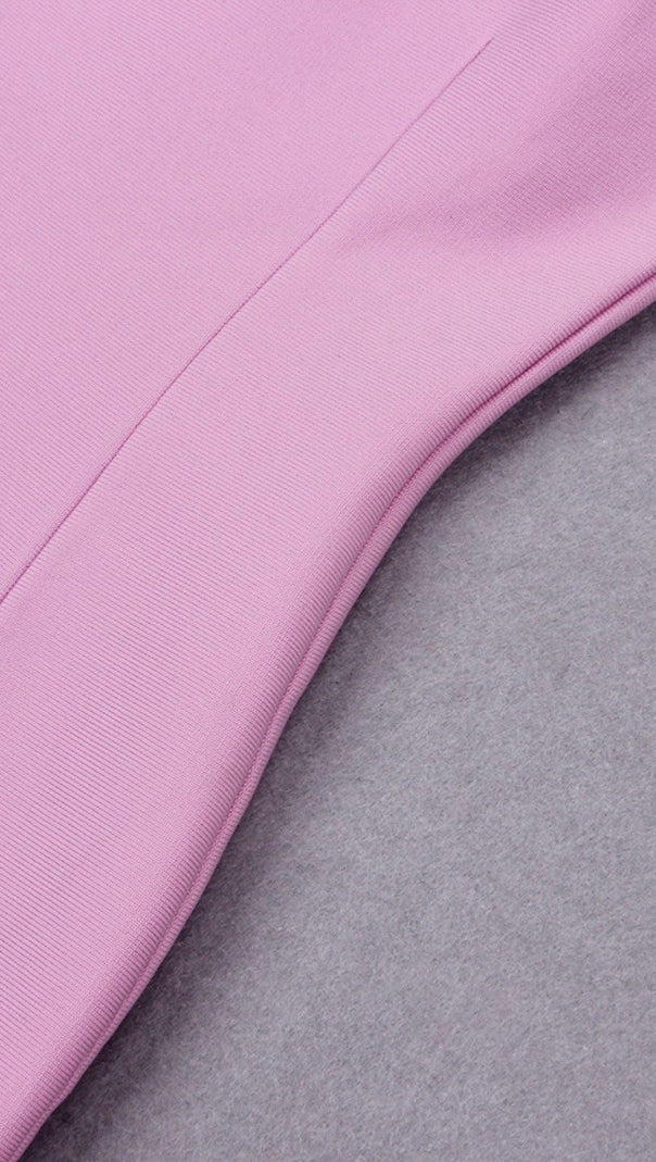 AIIZIE STRAPLESS BANDAGE MINI DRESS IN PINK - product image