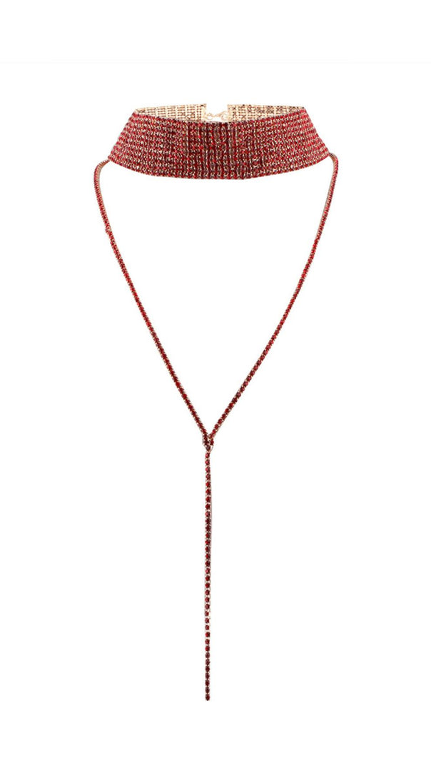 AIIZIE MULTI-LAYER FULL DIAMOND NECKLACE. - product image
