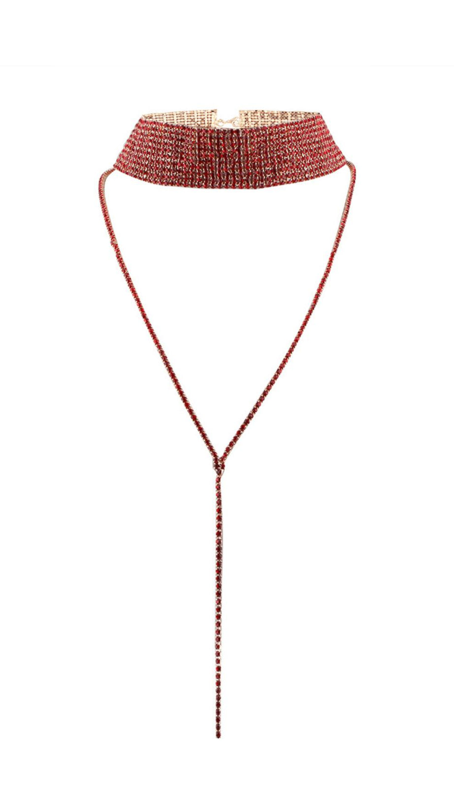 MULTI-LAYER FULL DIAMOND NECKLACE.