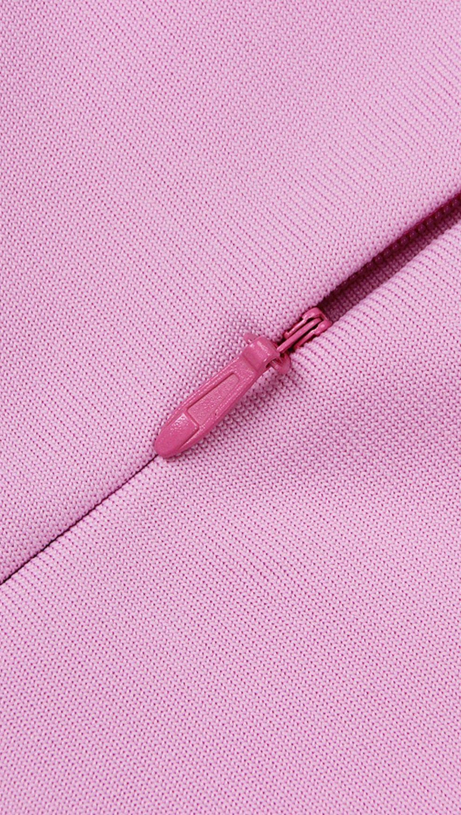 MINI ABITO SENZA SPALLINE CON BENDAGGI ROSA