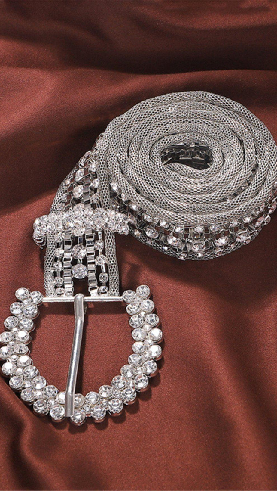 METAL RHINESTONE DECORATIVE BELT