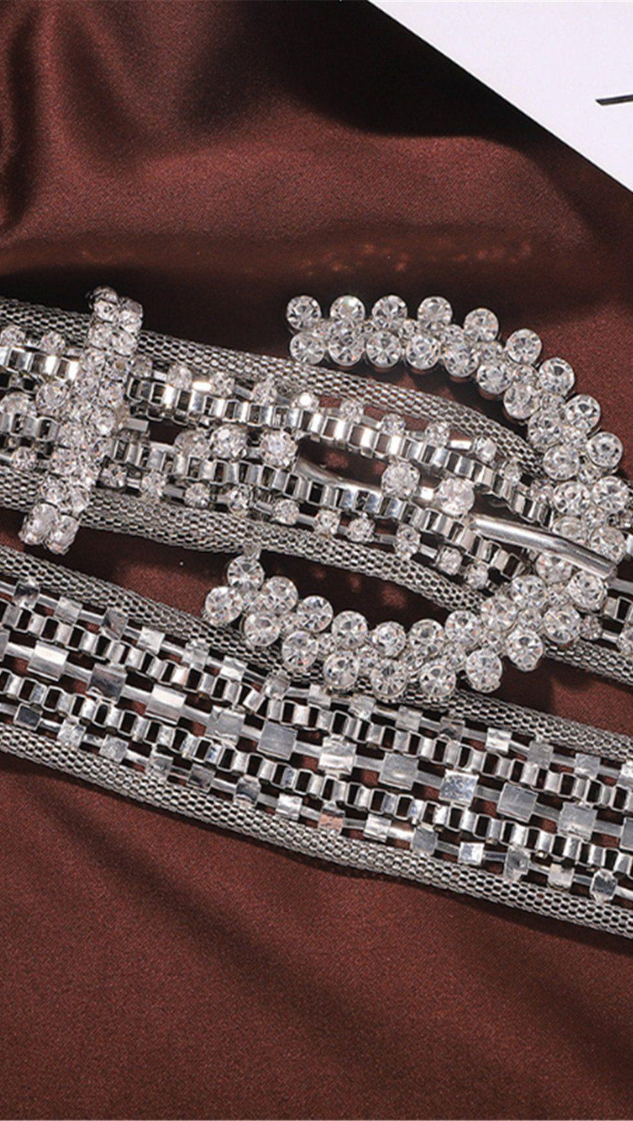 METAL RHINESTONE DECORATIVE BELT