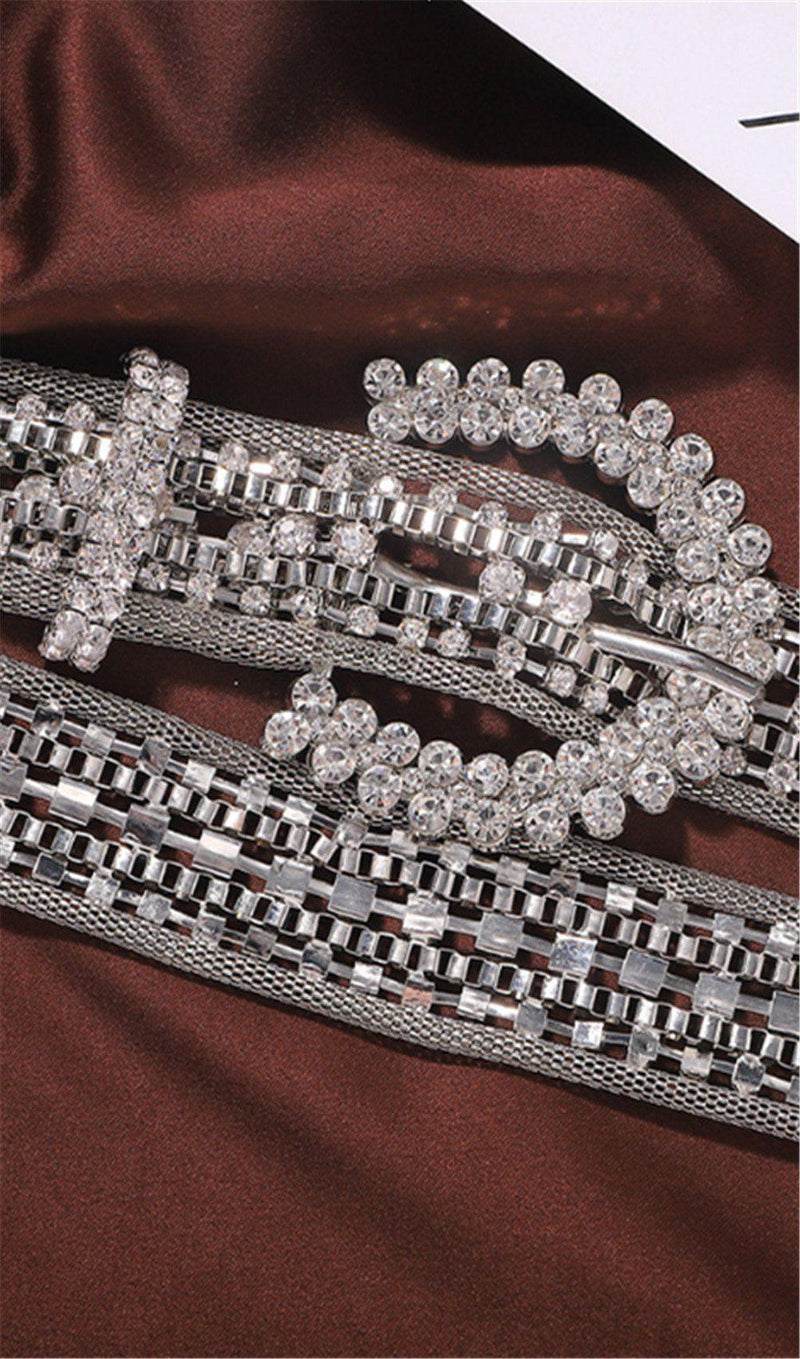 METAL RHINESTONE DECORATIVE BELT