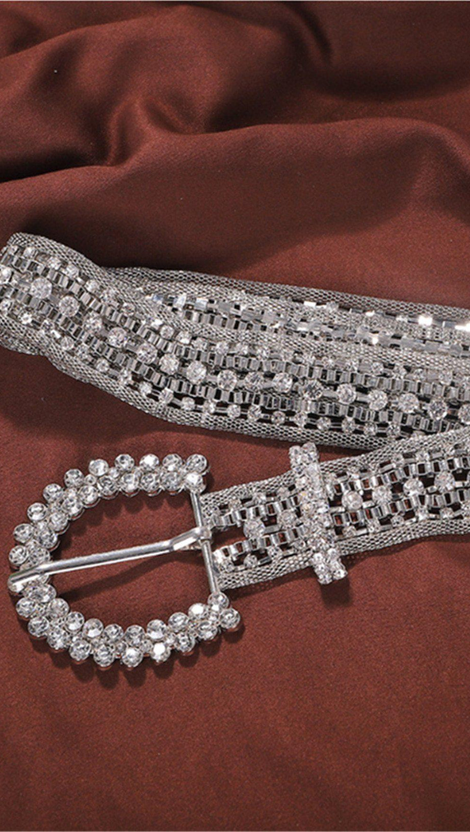 METAL RHINESTONE DECORATIVE BELT