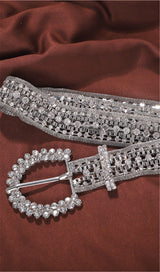 METAL RHINESTONE DECORATIVE BELT