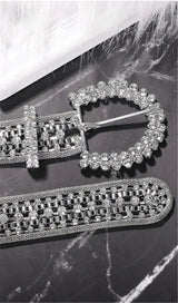 METAL RHINESTONE DECORATIVE BELT