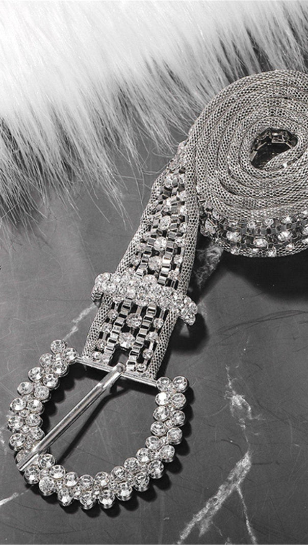 Metal Rhinestone Decorative Belt