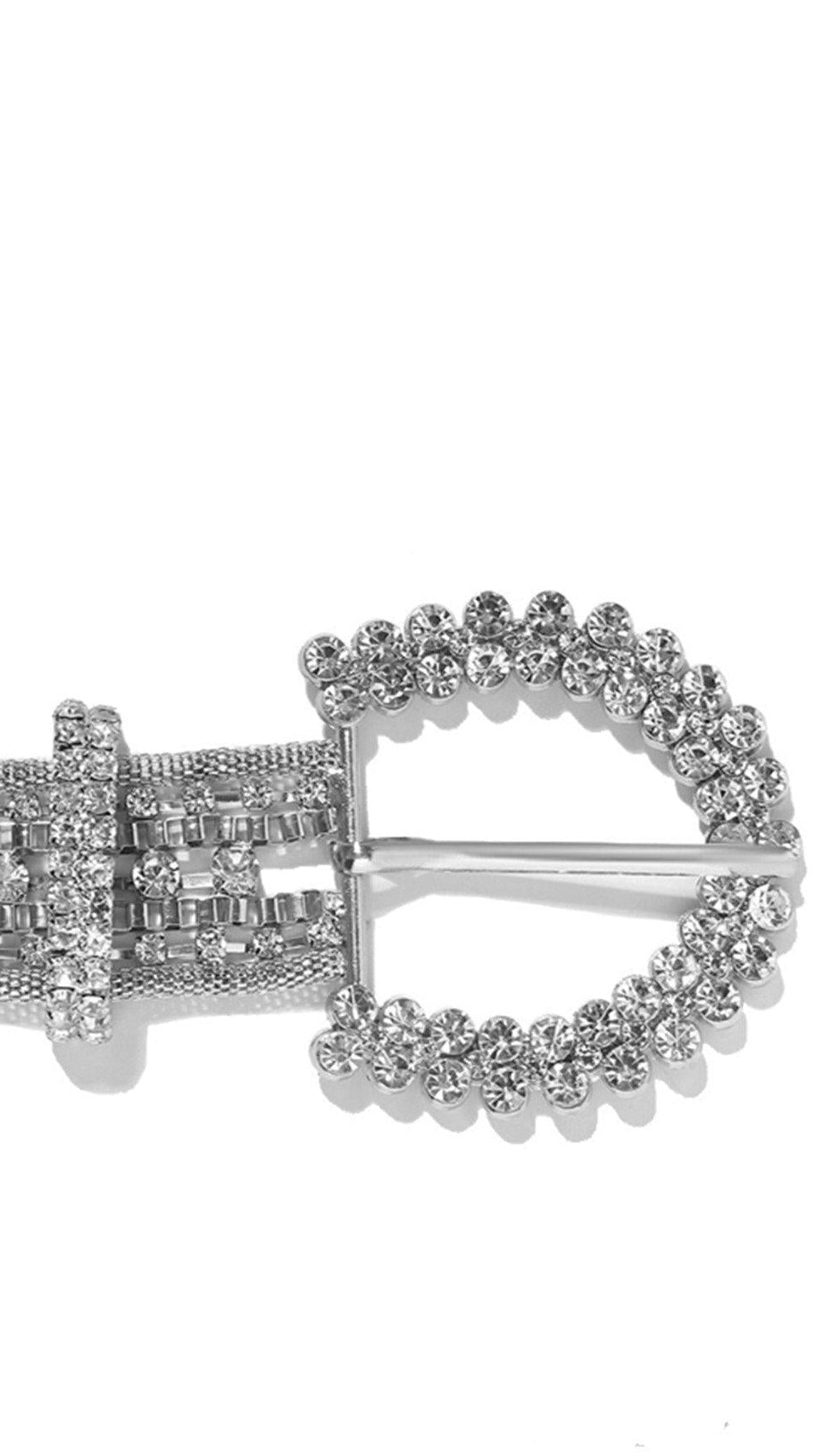 METAL RHINESTONE DECORATIVE BELT