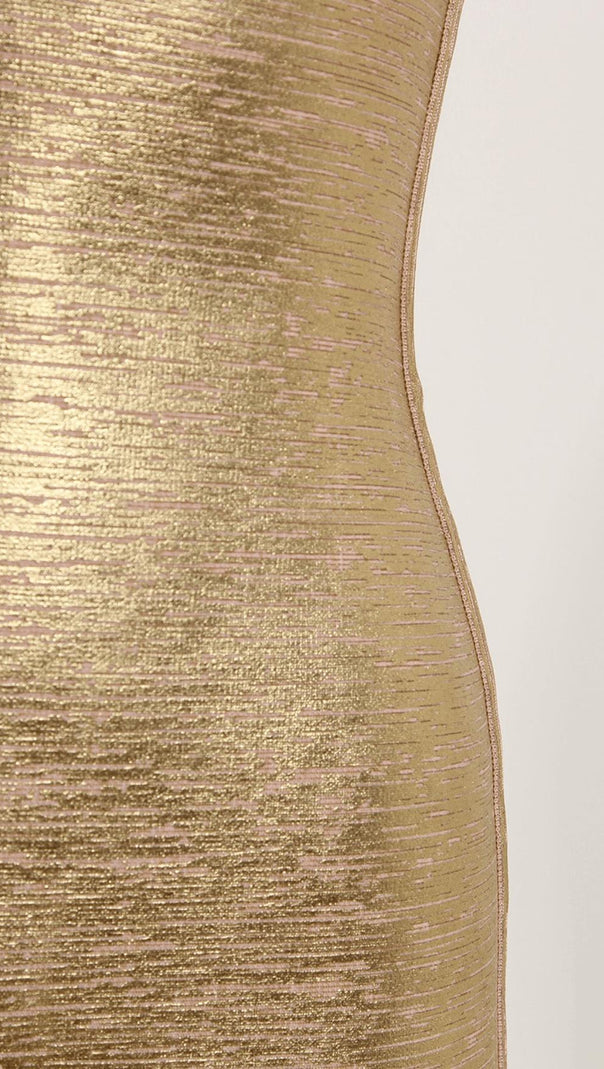 AIIZIE METALLIC BANDAGE DRESS - product image