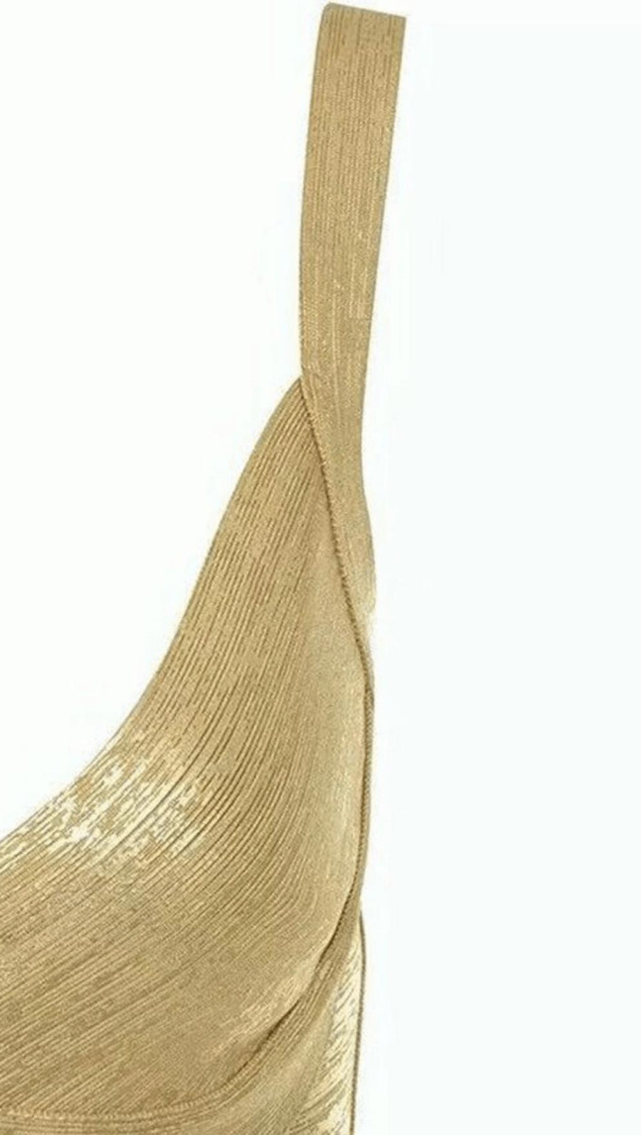 METALLIC BANDAGE DRESS