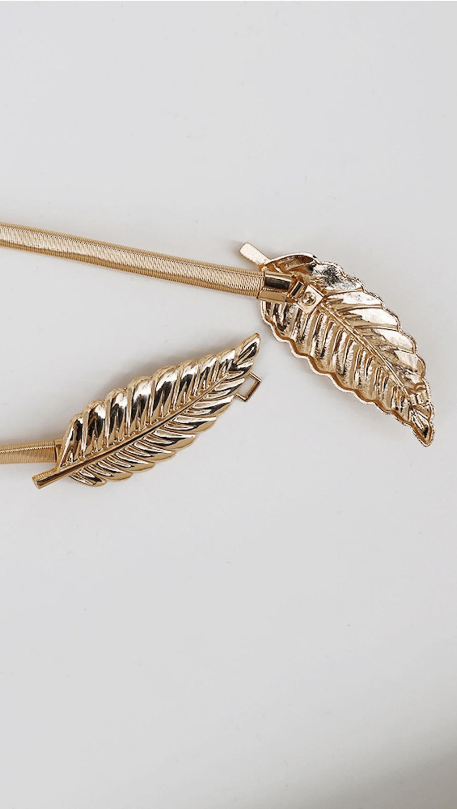 METALLIC BRONZE DRAPE MINI GOLD DRESS（INCLUDING BELT）