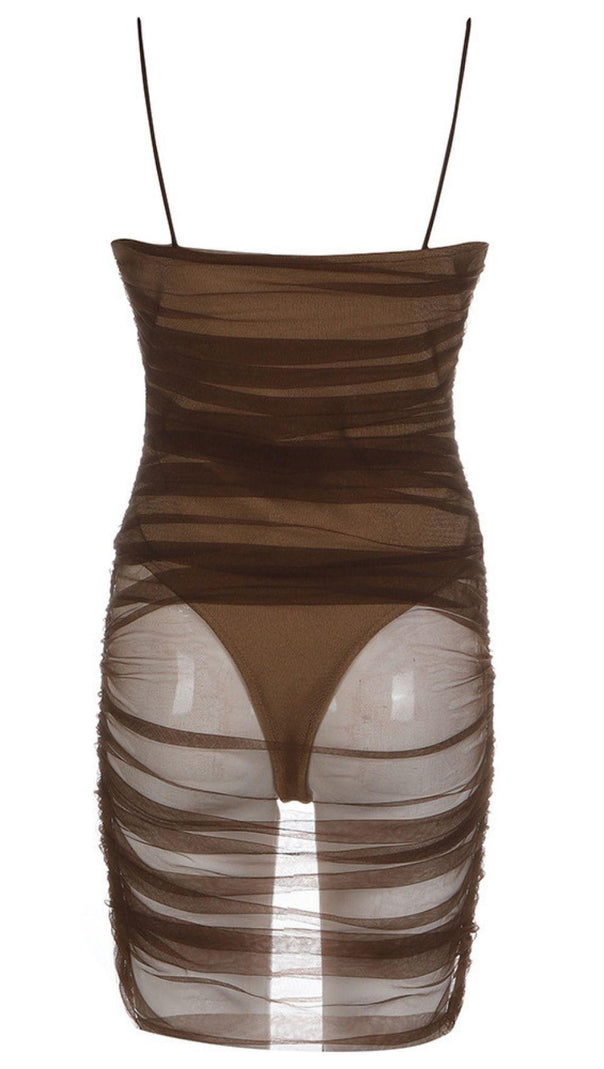 AIIZIE MESH MINI BANDAGE DRESS - product image
