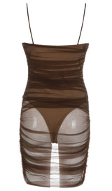 MESH MINI BANDAGE DRESS