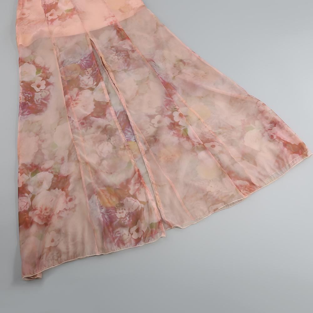 AIIZIE MAXI SKIRT SET IN ROSE SILK - product image