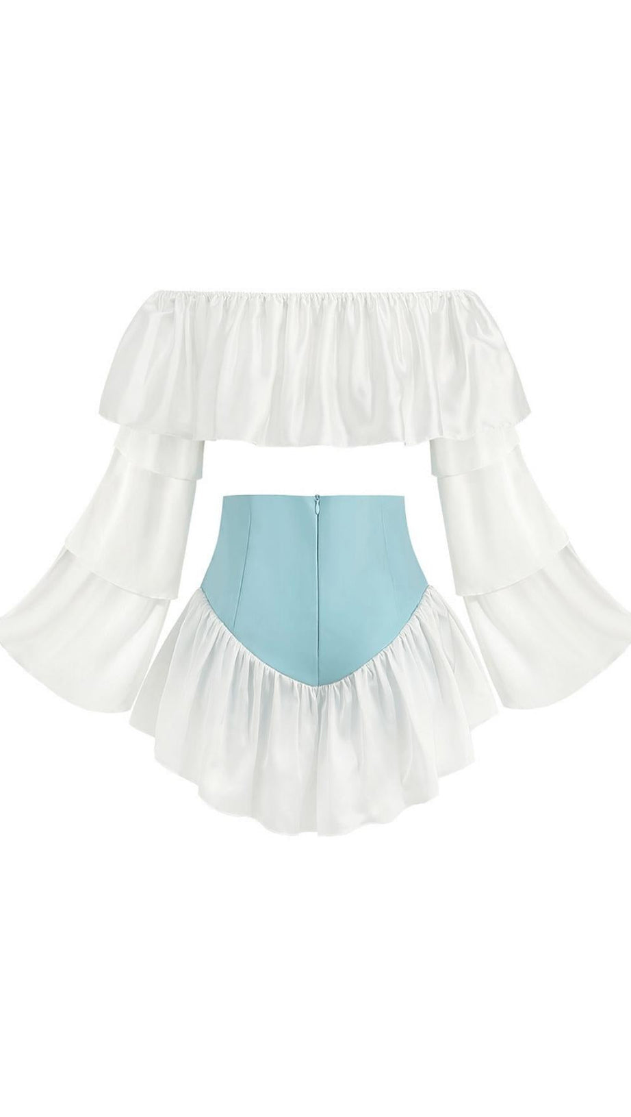 MADONNA SHORTS IN DENIM AND POPLIN