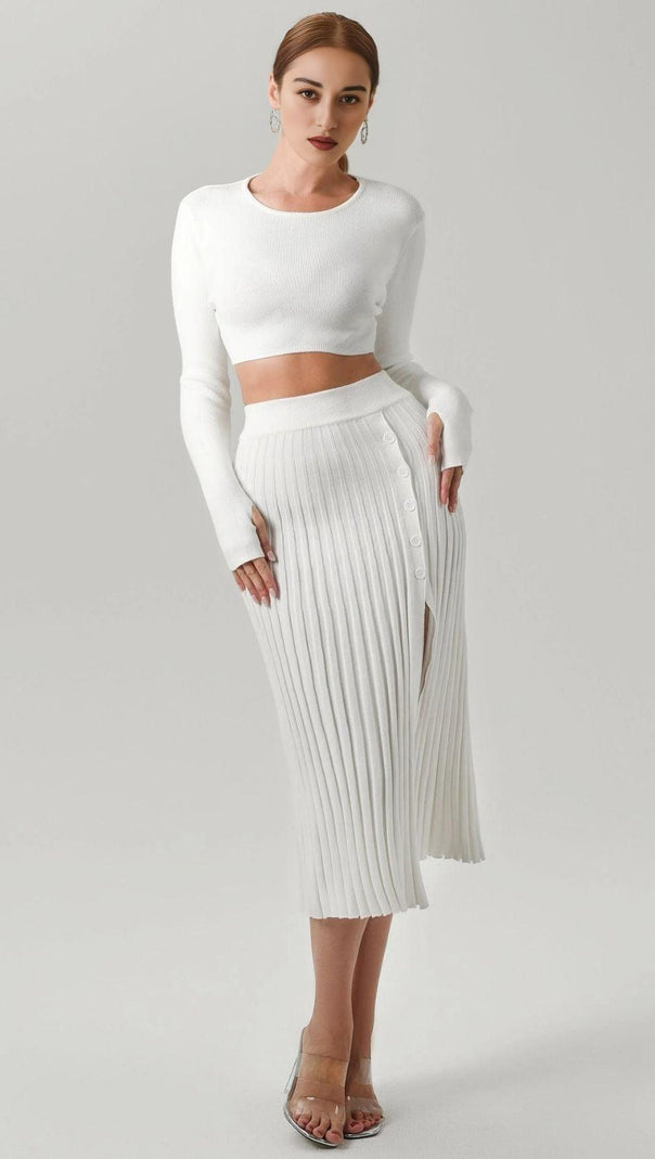 AIIZIE WHITE KNIT SET - product image
