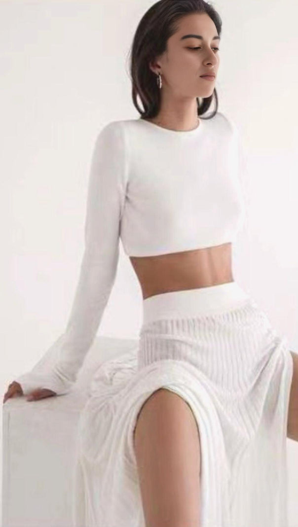 AIIZIE WHITE KNIT SET - product image