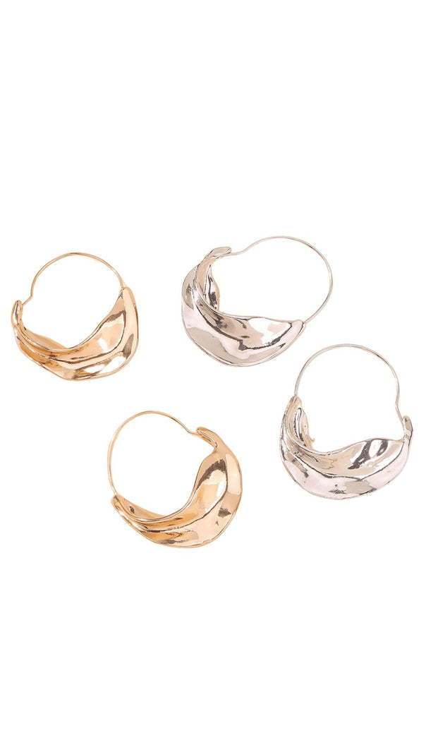 AIIZIE IRREGULAR LEAF EARRINGS - product image