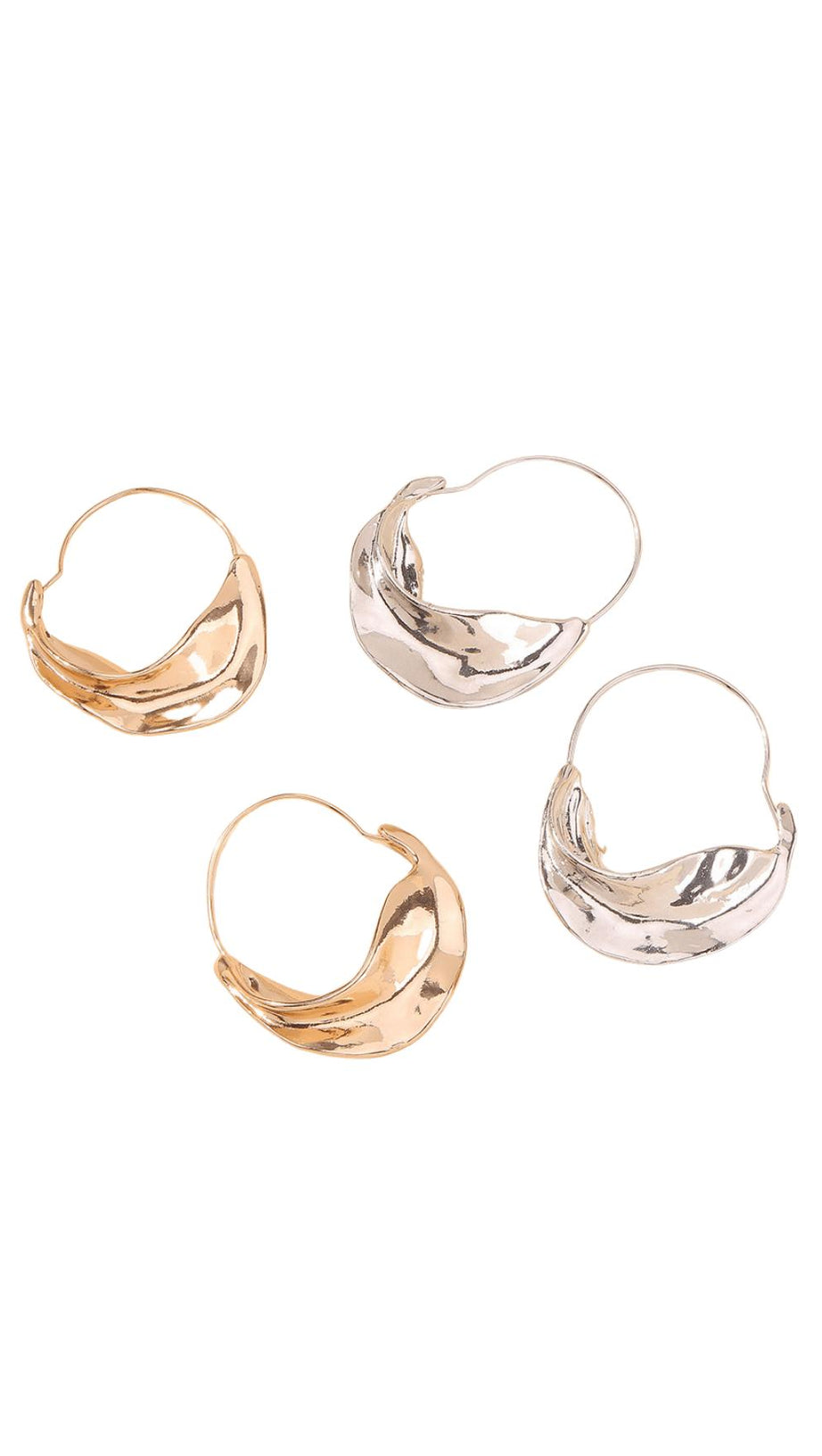 Unregelmäßige Blattohrringe