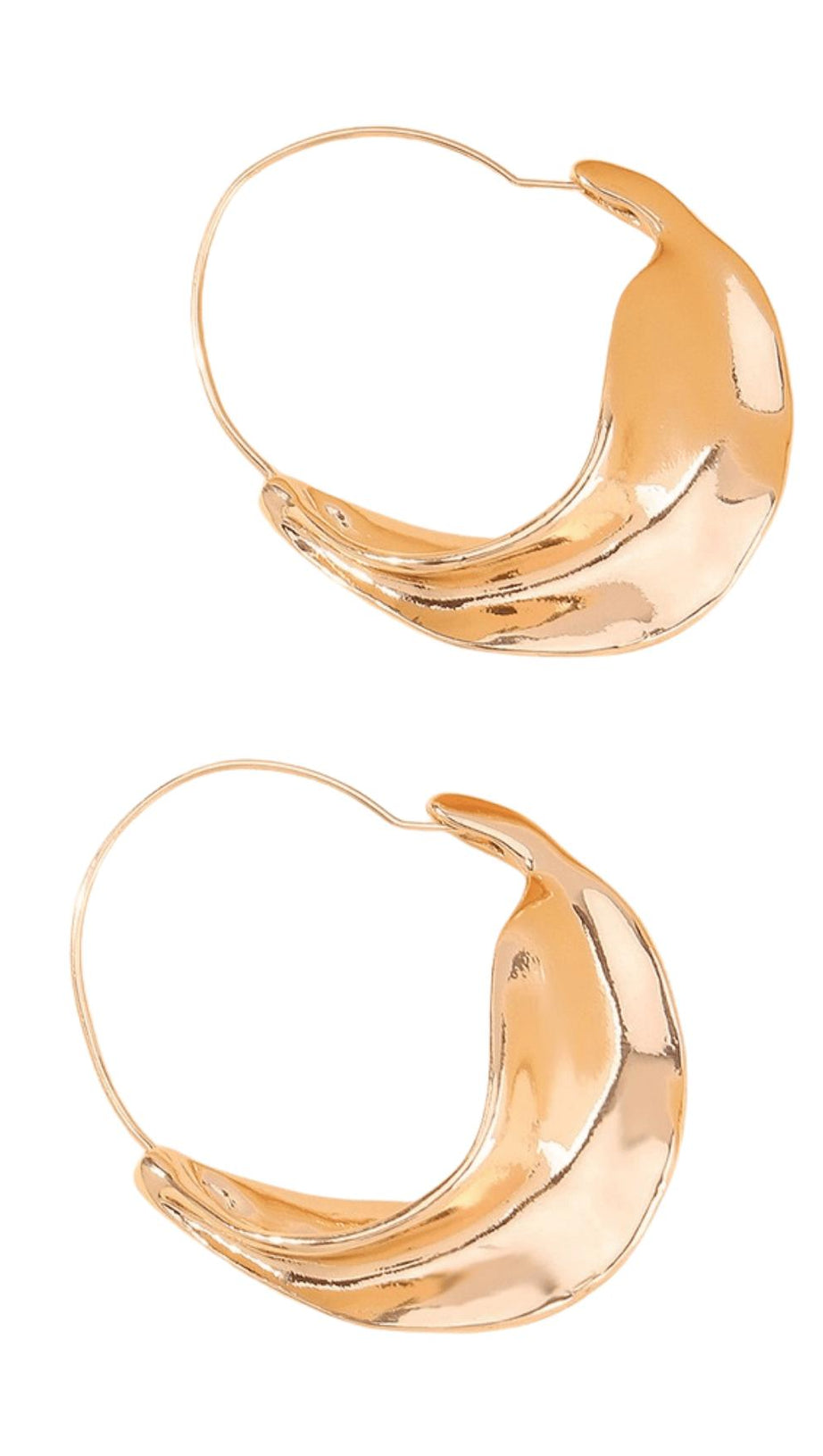 Unregelmäßige Blattohrringe