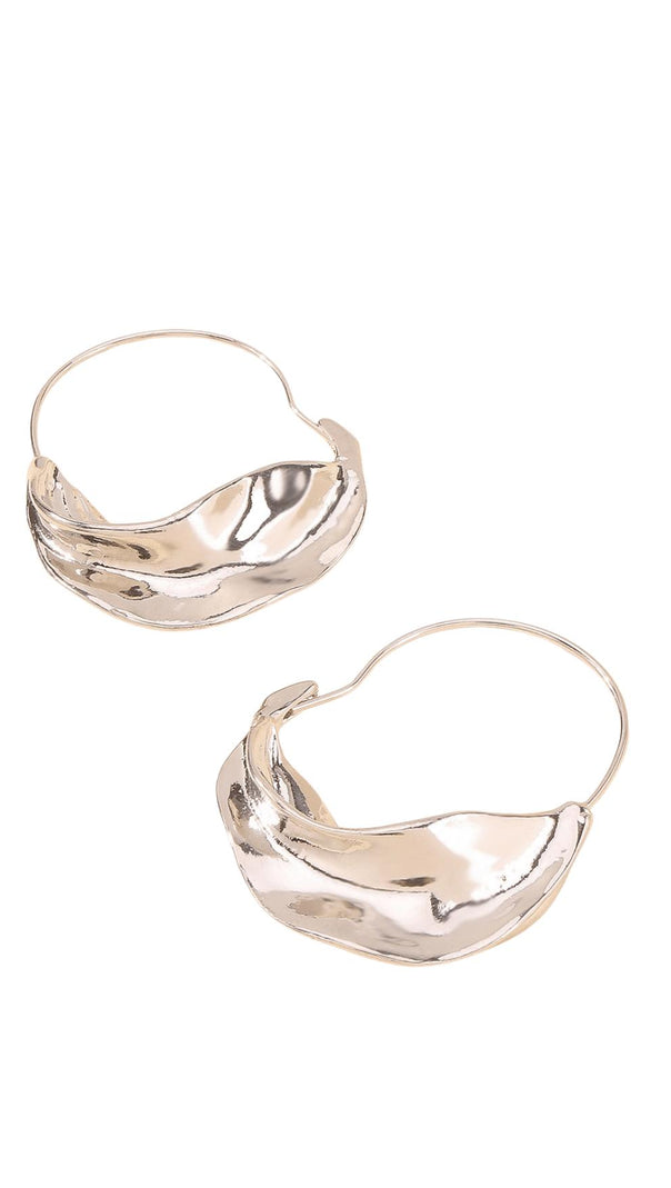 AIIZIE IRREGULAR LEAF EARRINGS - product image