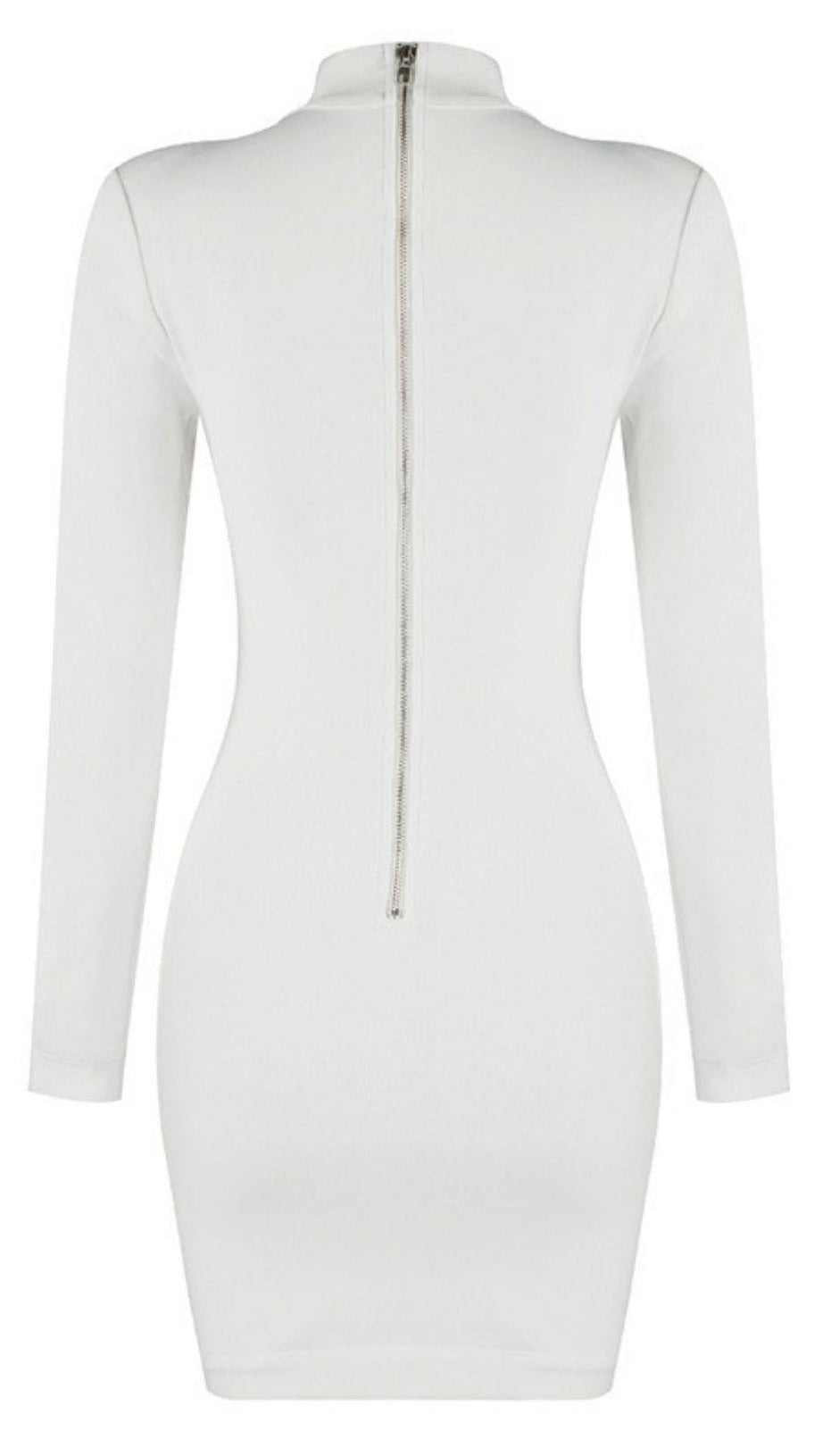 ABITO IN PIZZO CON CUCITURE CAVE.