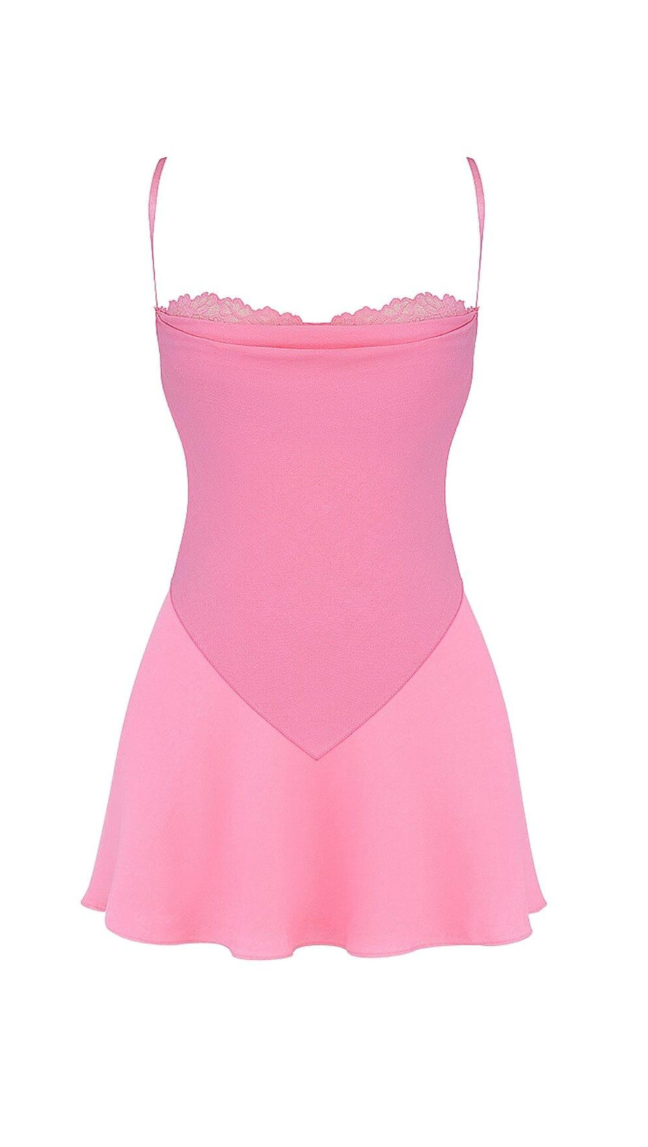 FRENCH PINK FLOATY TWO PIECES SUIT
