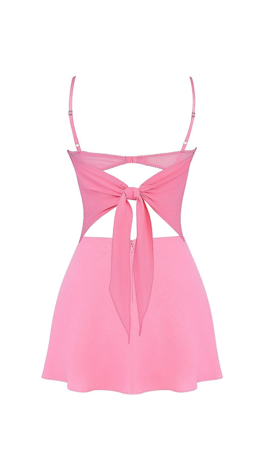 FRENCH PINK FLOATY TWO PIECES SUIT