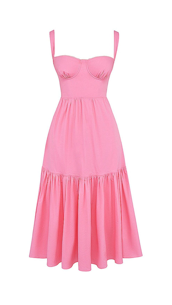 AIIZIE FRENCH PINK MIDI SUNDRESS - product image
