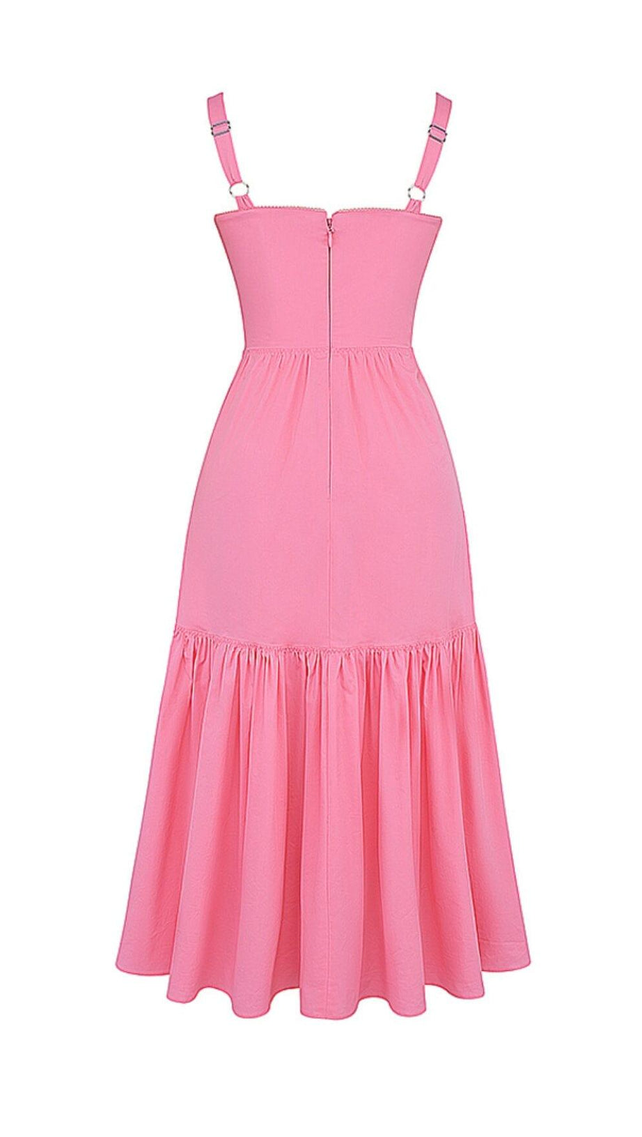 FRENCH PINK MIDI SUNDRESS