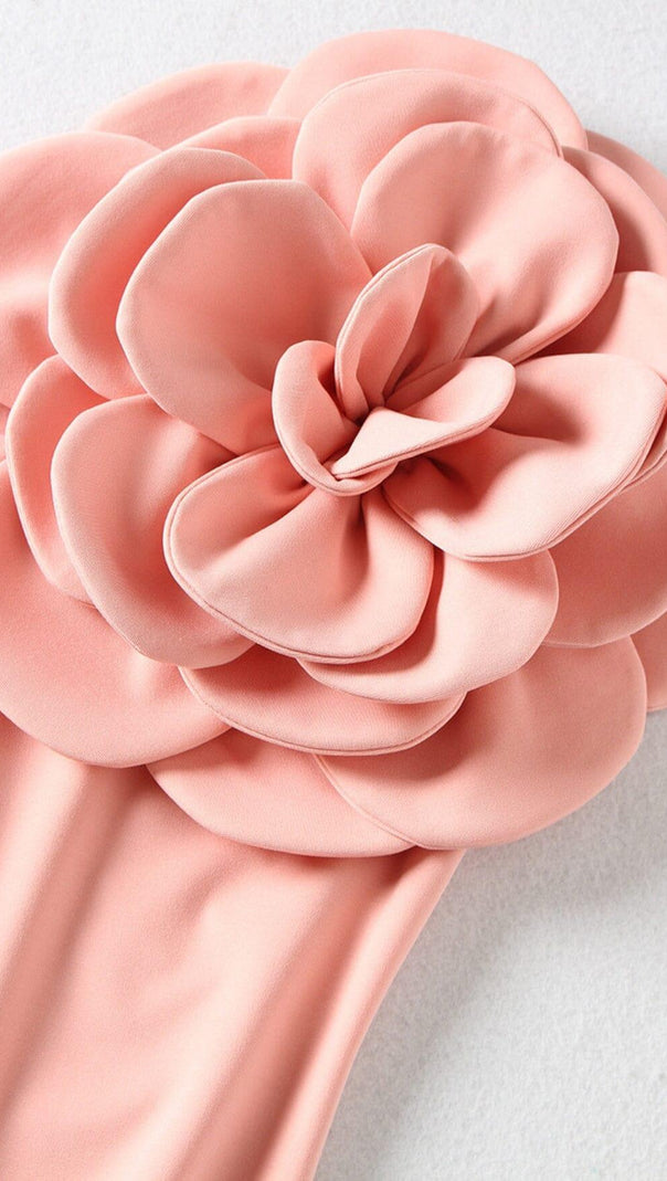 AIIZIE EXAGGERATED 3D FLOWER BODYSUIT IN PINK - product image
