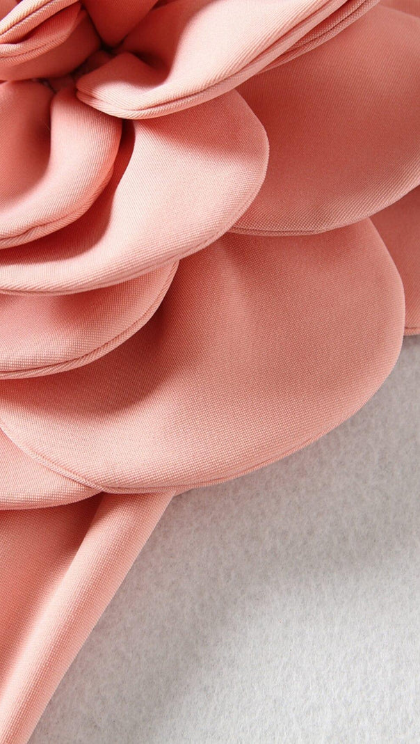 AIIZIE EXAGGERATED 3D FLOWER BODYSUIT IN PINK - product image