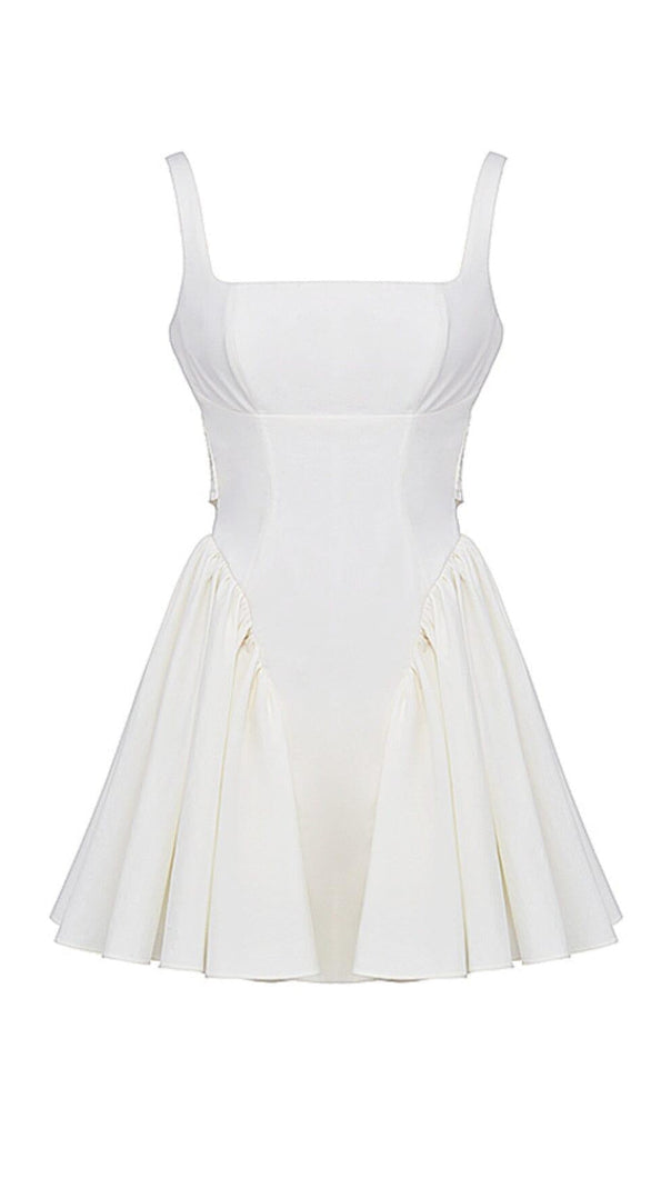 AIIZIE IVORY BOW MINI DRESS - product image