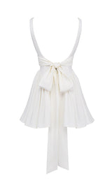 IVORY BOW MINI DRESS