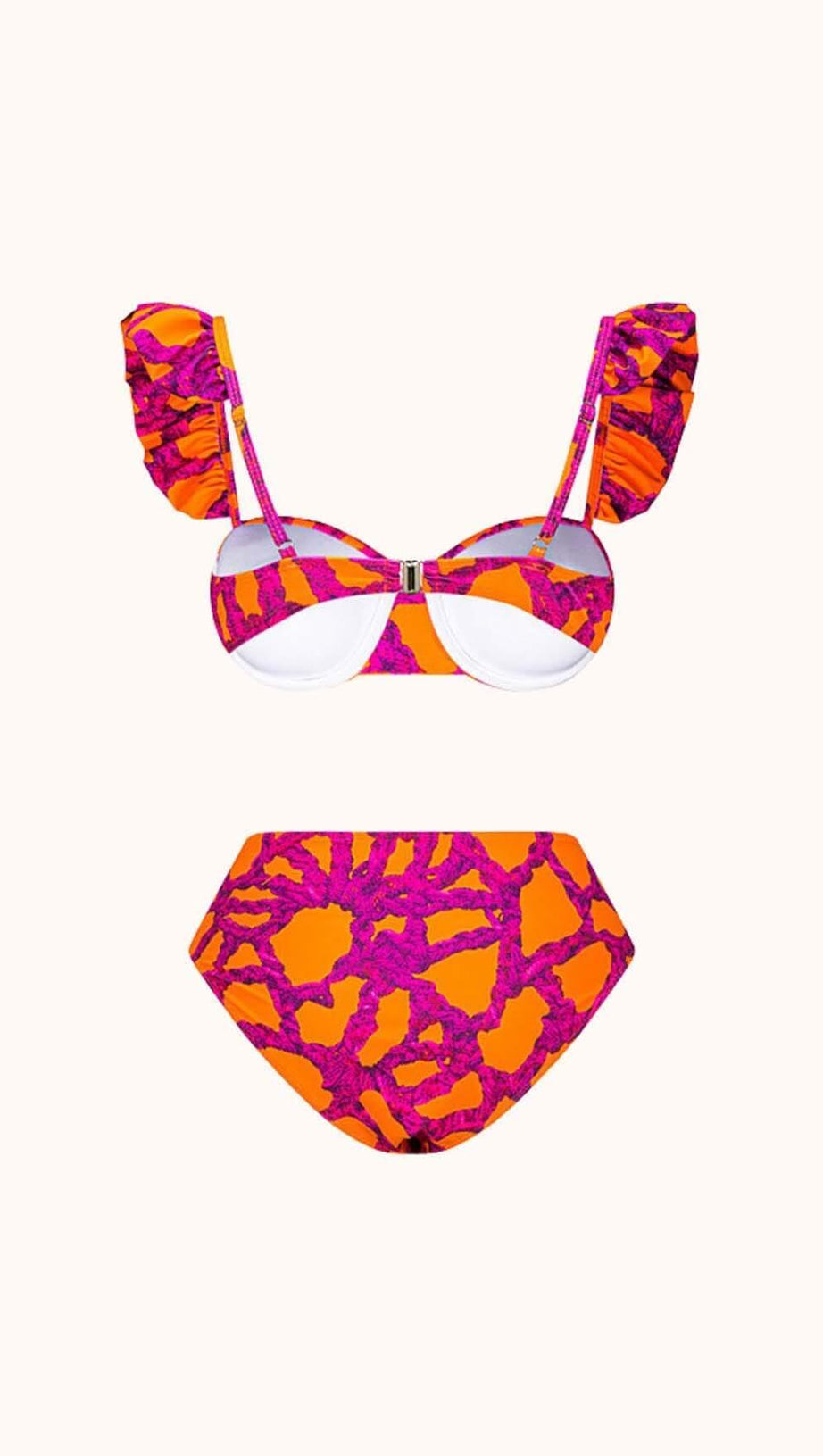 SET BIKINI A DUE PEZZI CON STAMPA A VOLANT SALEM