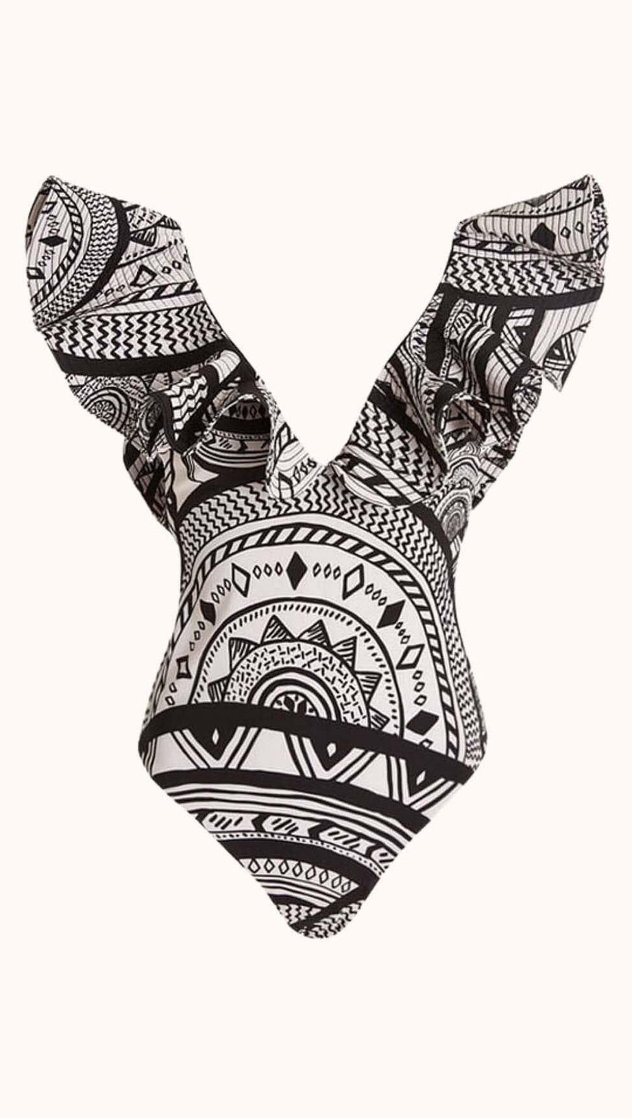 GEORGIANNA RUFFLE PRINTED SWIMWEAR TWO PIECE SET